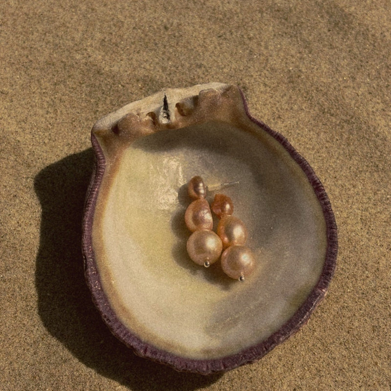 Peach Tide earrings